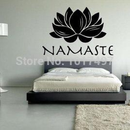 Lotus and Namaste Vinyl Wall Decal Stickers